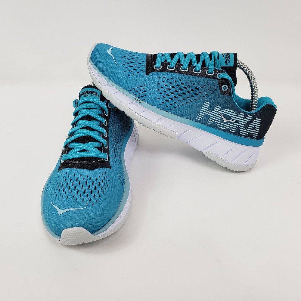 Hoka One One Cavu Blue Athletic Running Shoes